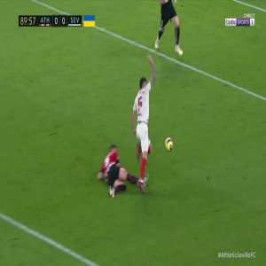 Athletic Bilbao 0-1 Sevilla - Lucas Ocampos penalty 90'+1'