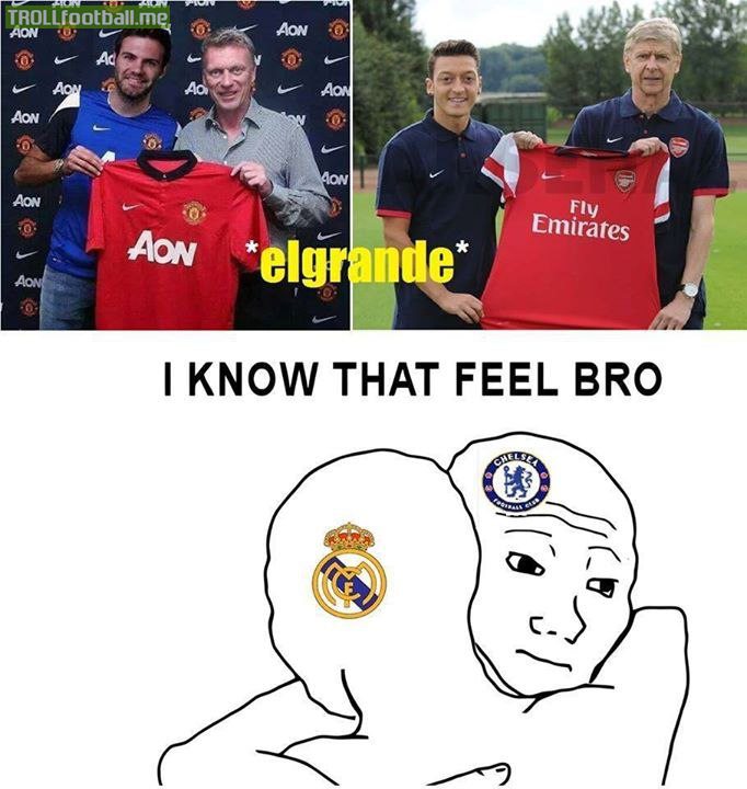 Real Madrid and Chelsea fans know that feel | Troll Football