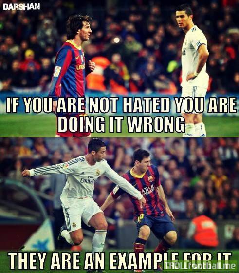 Messi and CR7. | Troll Football