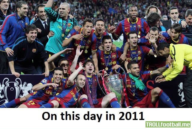 Today in History : FC Barcelona defeat Manchester United to win the Champions League