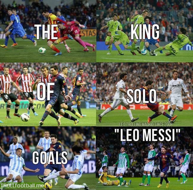 Messi - The king of solo Goals