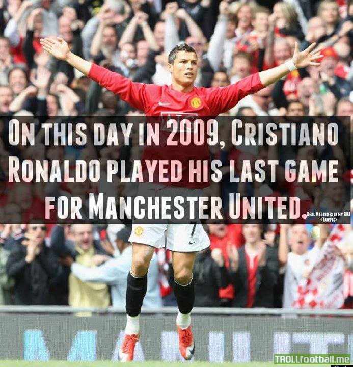 Today in History : Cristiano Ronaldo plays his last game for Manchester United