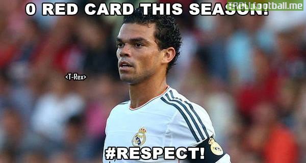 Pepe - 0 Red Card this season so far.
