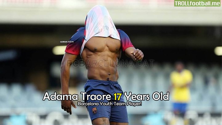 Adama Traoré tattoo, the Spanish number 37 from L