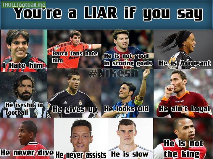 You are a liar if you say ...