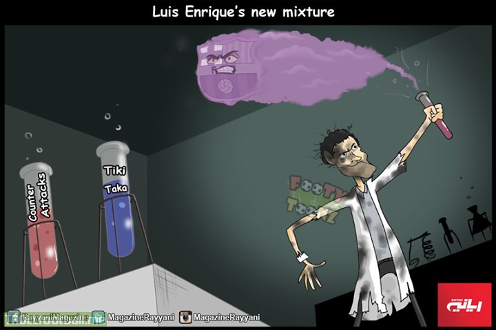Cartoon: Luis Enrique’s new mixture