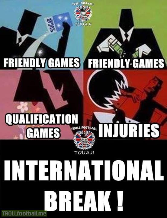International break football
