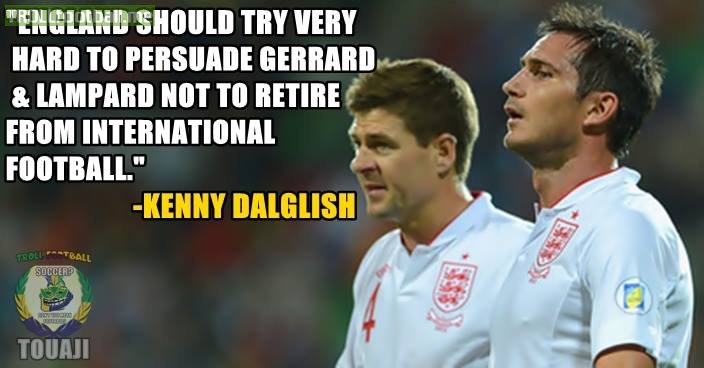 Kenny Dalglish on Gerrard and Lampard retiring ...