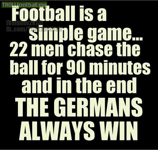 in the end Germans always WIN