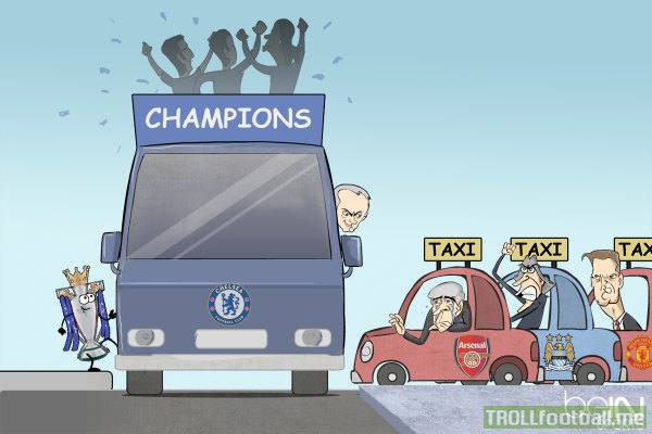 Cartoon :  Bpl title prefers Chelsea bus