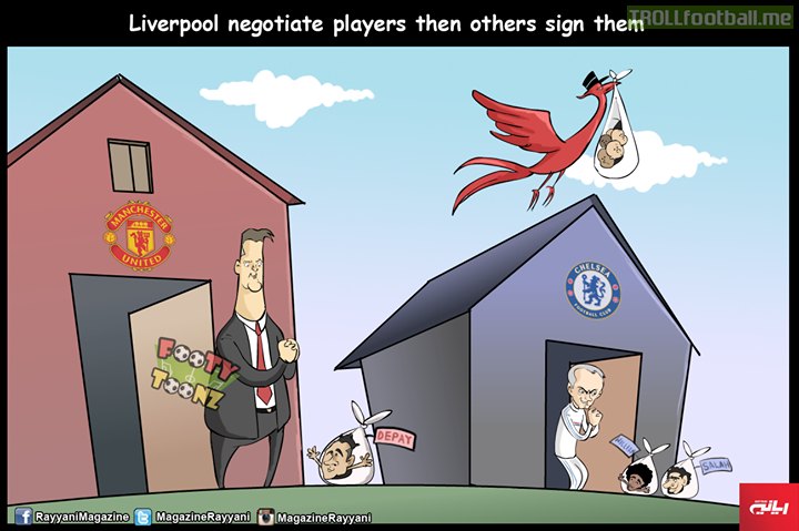 Cartoon: Liverpool negotiate players then others sign them