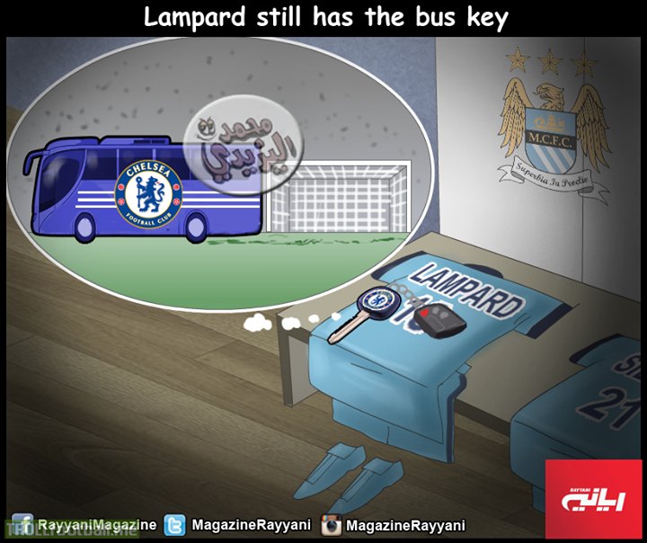 Cartoon: Lampard still has the bus key