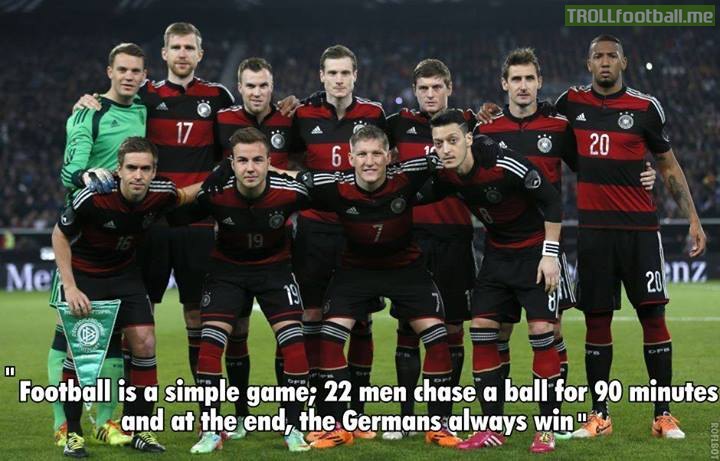 ... and at the end, the Germans always win