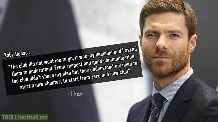 Xabi Alonso on his decision to leave Real Madrid