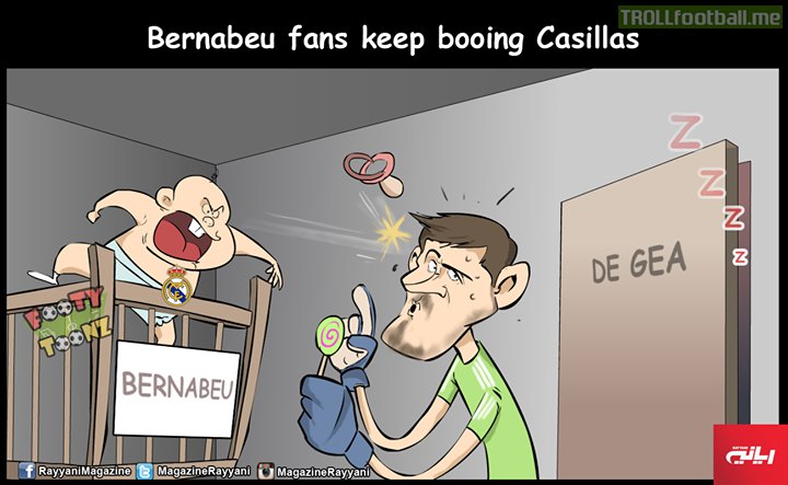 Cartoon : Bernabeu fans keep booing Casillas