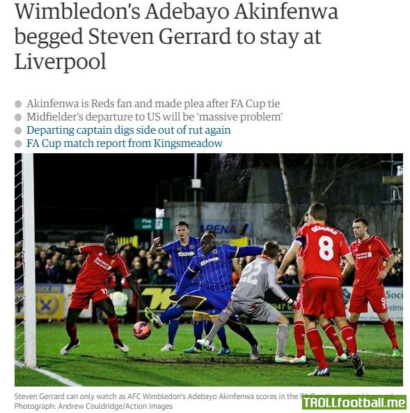 This man - Adebayo Akinfenwa  deserves to be a Liverpool F.C. player. He is the new #REDMAN. #YNWA