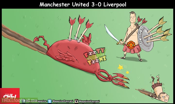 Cartoon:Manchester United 3-0 Liverpool