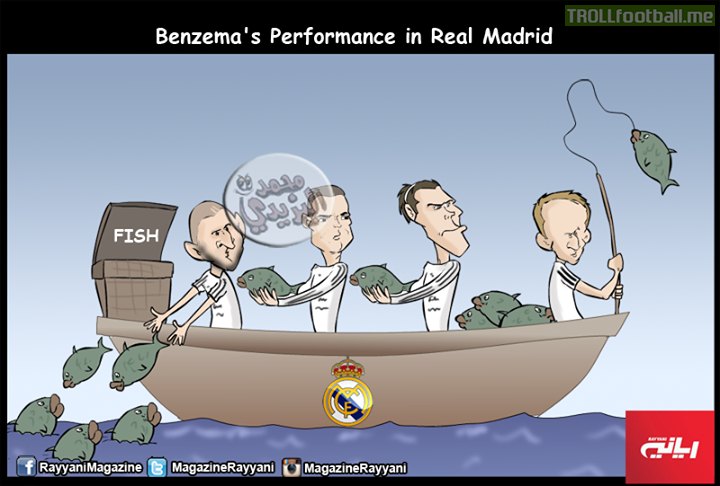 Cartoon: Benzema's Performance in Real Madrid