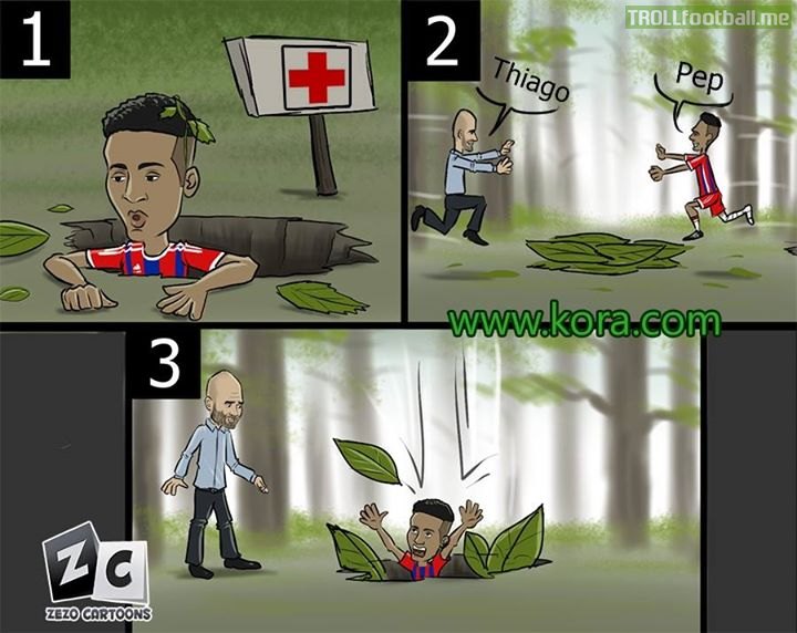 Cartoon : Bayern lose Thiago Alcantara to injury yet again