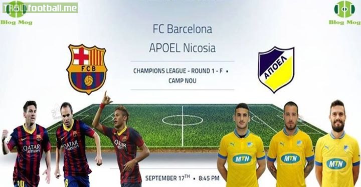 UEFA Champions League: FC Barcelona vs APOEL FC