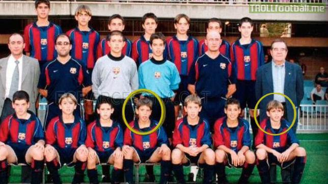 Jordi Alba and Aleix Vidal when they where both at La Masia | Troll Football
