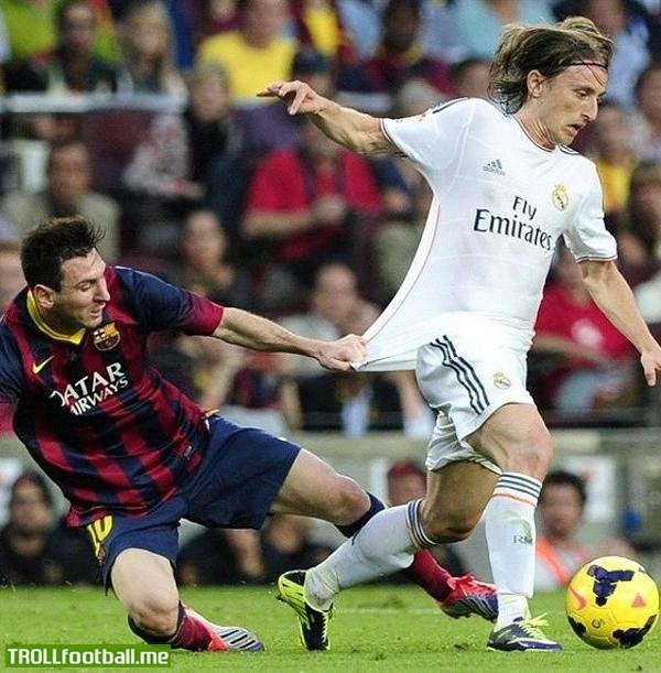 You Know It's  Modric When this happens :P