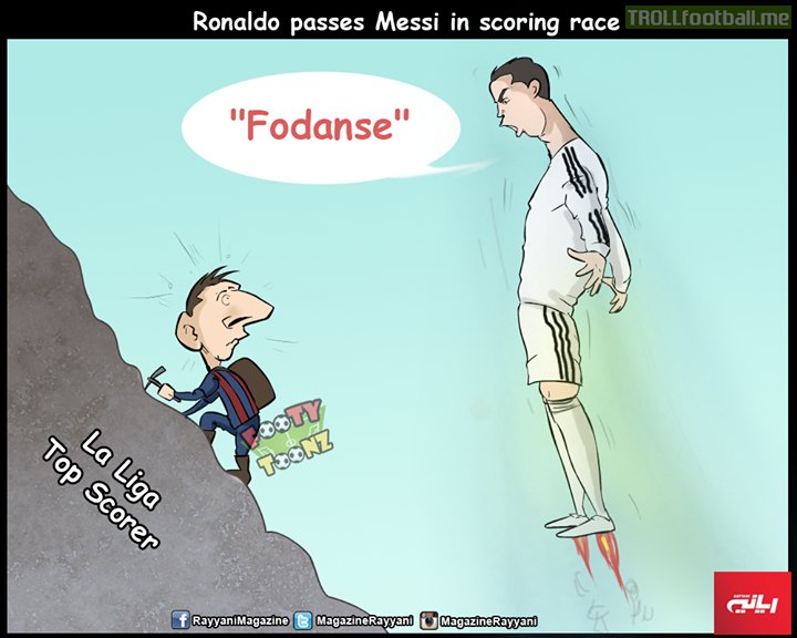 Cartoon: Ronaldo passes Messi in scoring race
