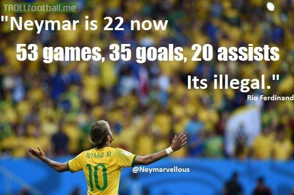 Rio Ferdinand on Neymar