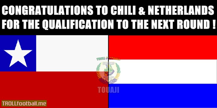 CONGRATULATIONS Chile and Netherlands
