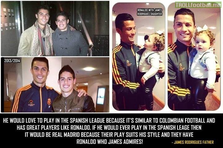 James Rodriguez' father speaking on James Rodriguez and his role model
